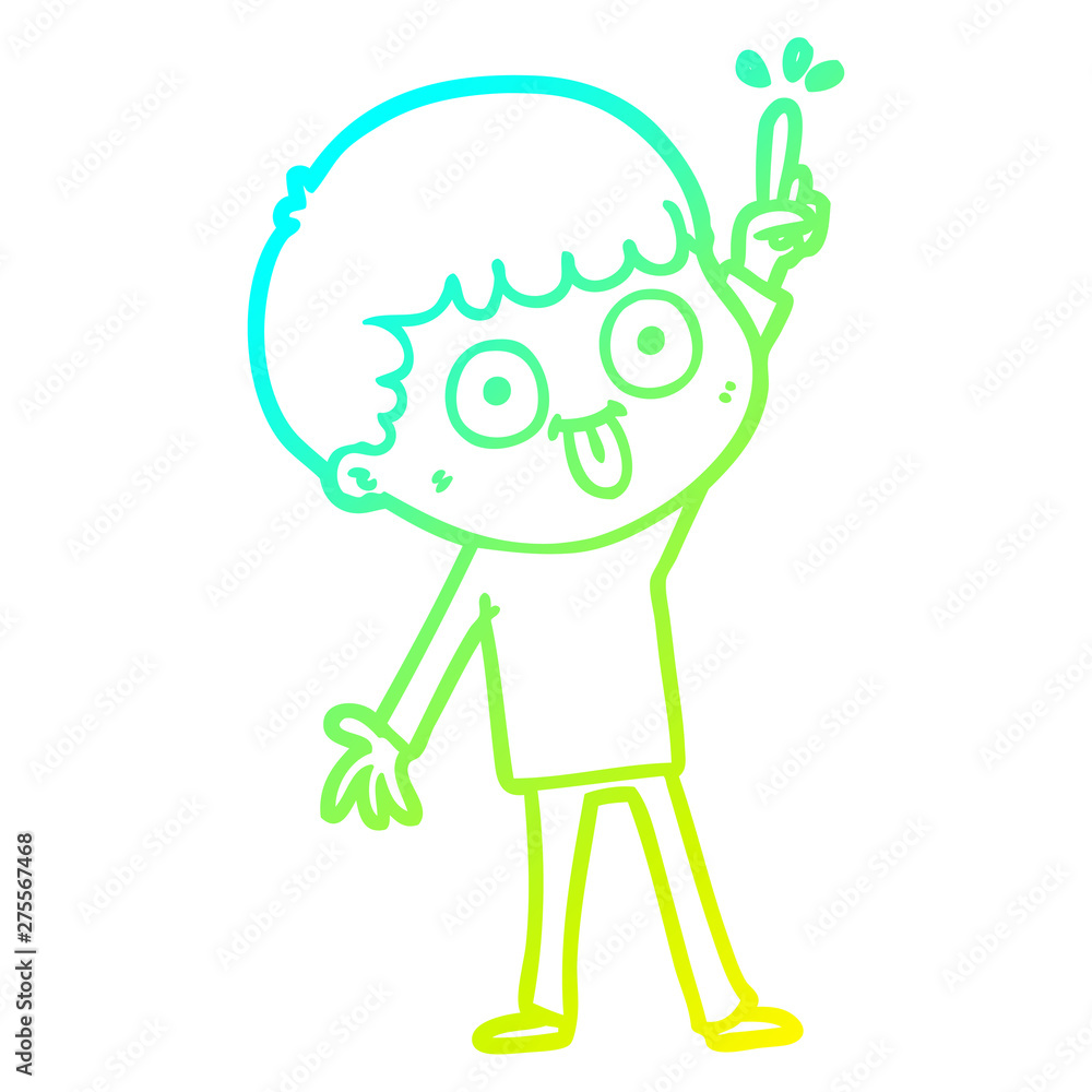 cold gradient line drawing cartoon man staring cold gradient line drawing cartoon man staring