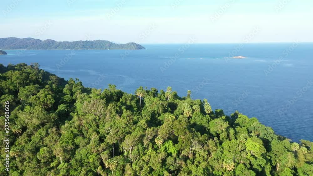 Aerial view on archipelago of Surin islands in Thailand's southern Phang Nga province Aerial view on archipelago of Surin islands in Thailand's southern Phang Nga province