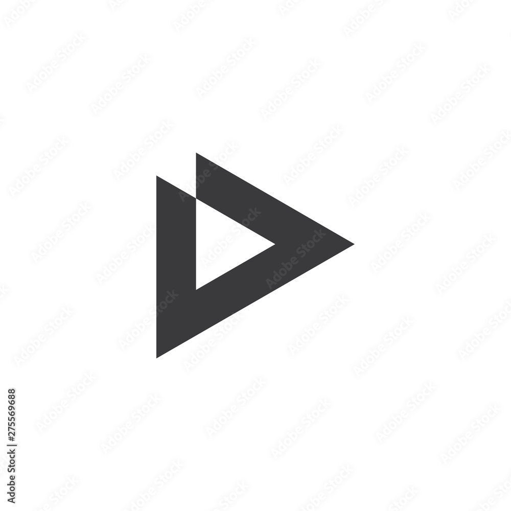 letter d triangle delta logo vector letter d triangle delta logo vector