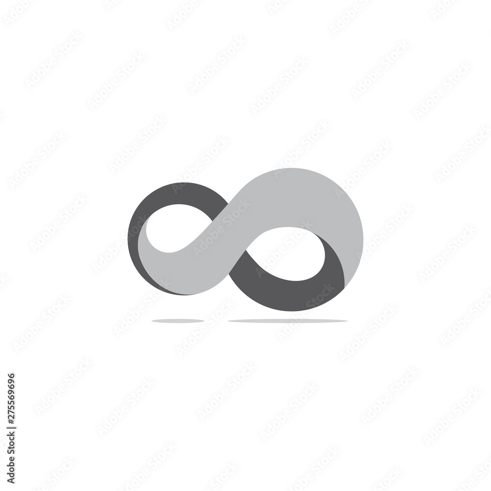 3d curves infinity design logo vector 3d curves infinity design logo vector