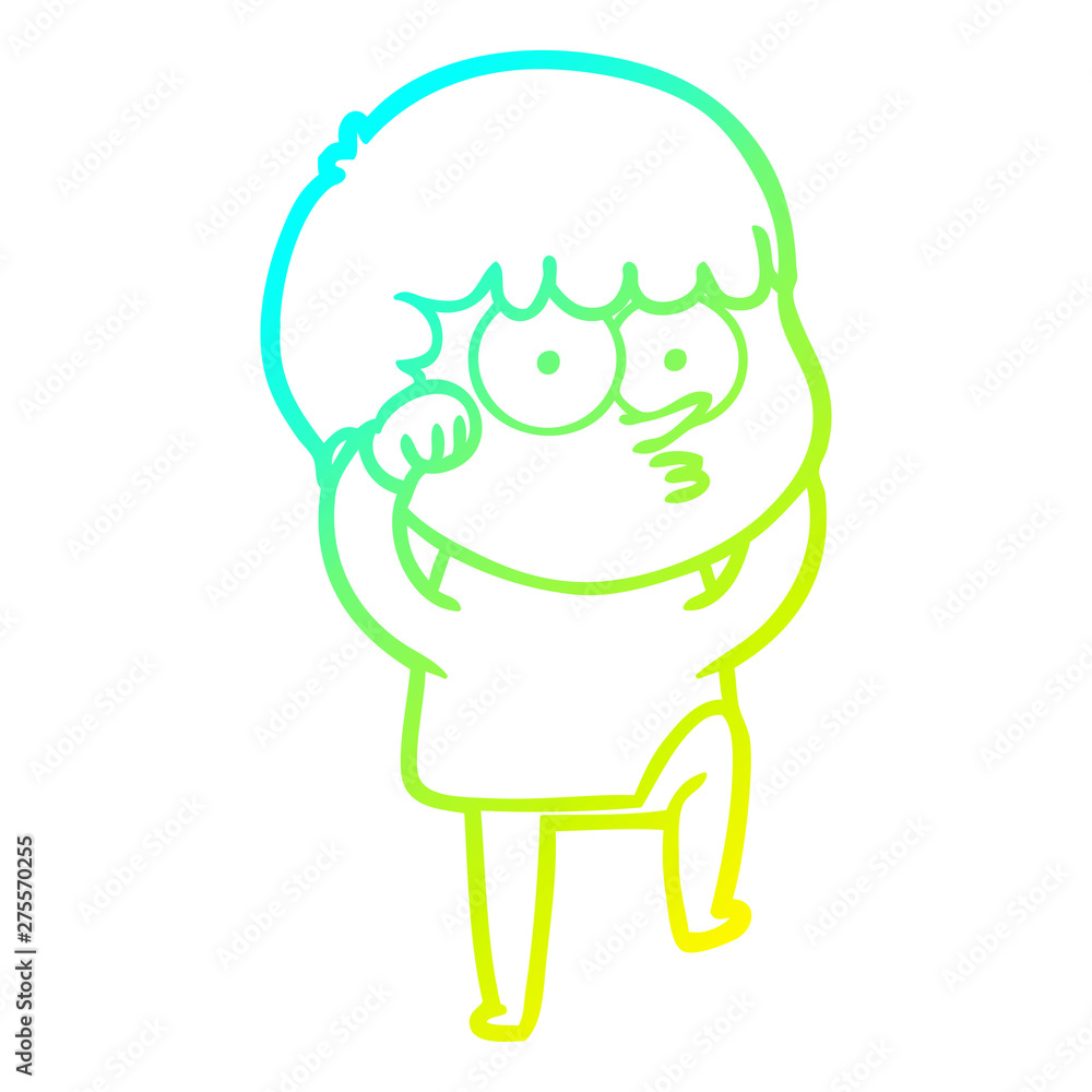 cold gradient line drawing cartoon curious boy rubbing eyes in disbelief cold gradient line drawing cartoon curious boy rubbing eyes in disbelief