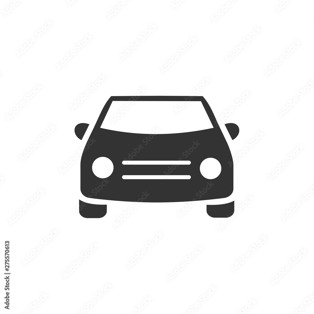 Car. monochrome icon template black color editable. Car symbol vector sign isolated on white background. Simple logo vector illustration for graphic and web design.