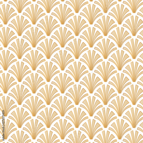 Light Gold Geometric Art Deco Pattern Background Design