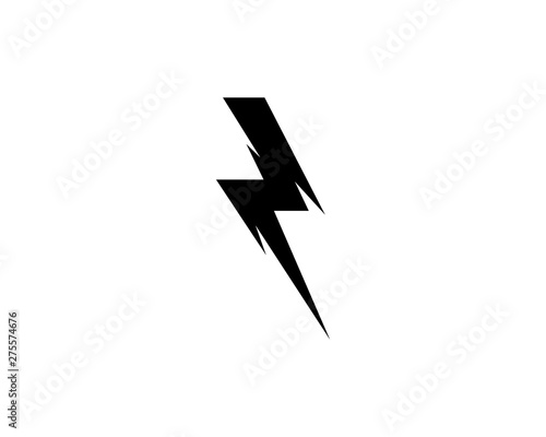 Free Download Lightning flash logo Black vector - GFXLoad