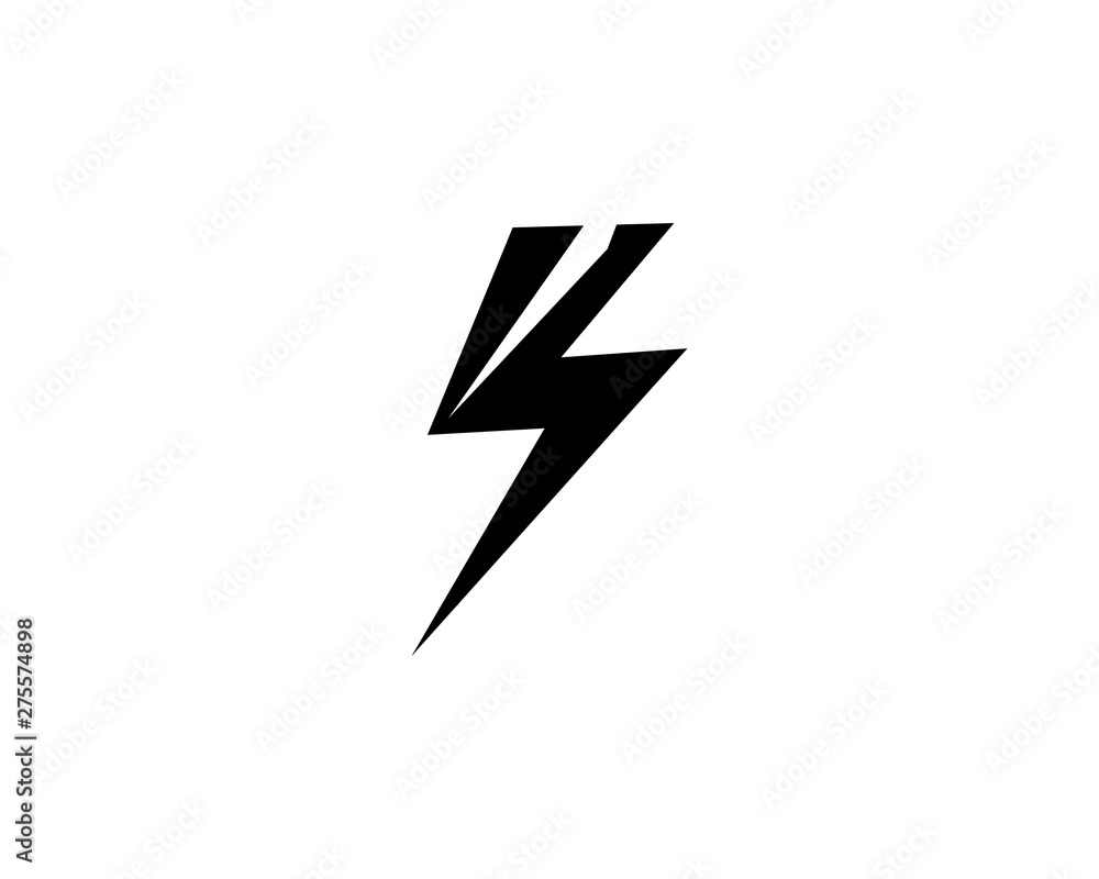 Lightning flash logo Black vector Lightning flash logo Black vector