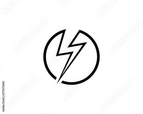 Lightning flash logo Black vector Free Download Lightning flash logo Black vector - GFXLoad