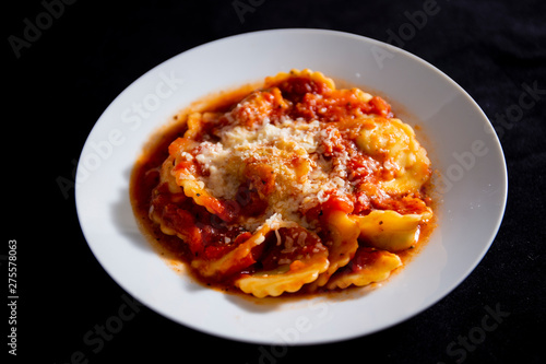 Ravioli with tomato sauce