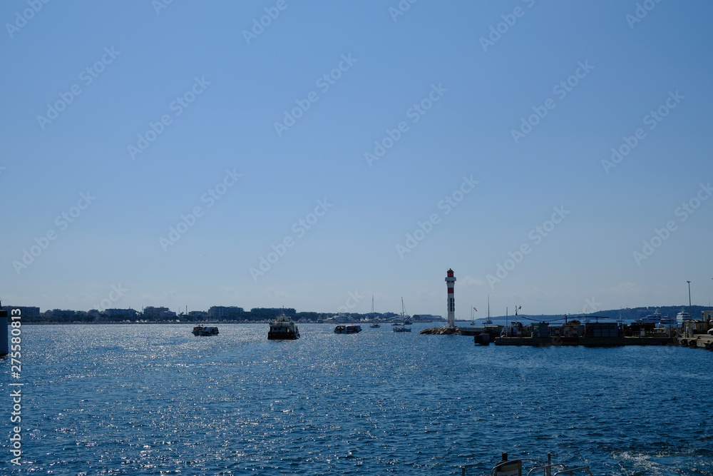 sea landscapes on the beaches of the Ligurian coast in Italy during the summer of 2020