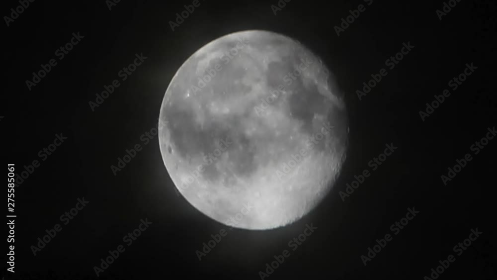 Moving moon in mid night 01 Moving moon in mid night 01