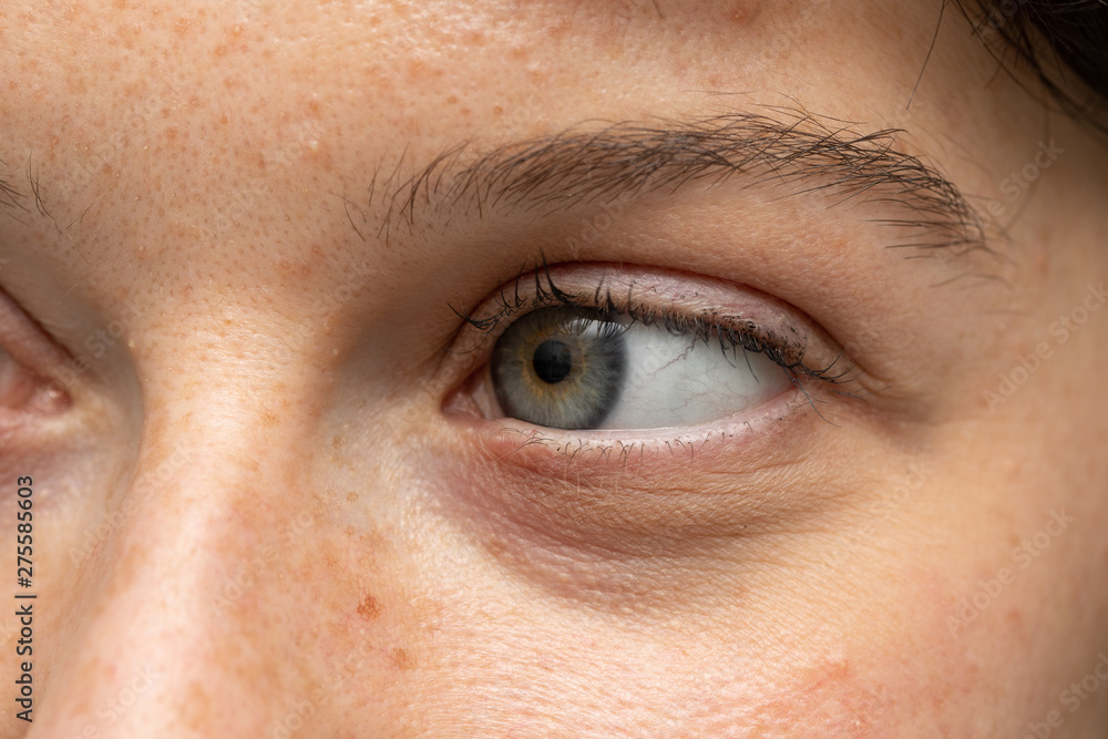Obraz premium Blue eye of a woman