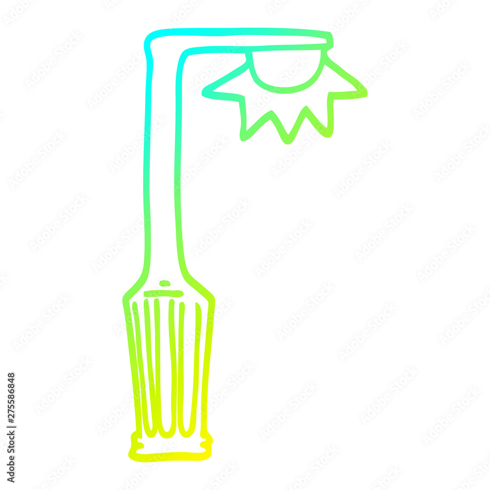 cold gradient line drawing cartoon lamp post cold gradient line drawing cartoon lamp post
