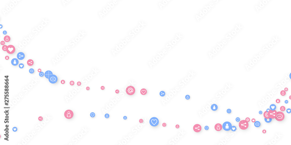 Fototapeta premium Social media marketing, Communication
