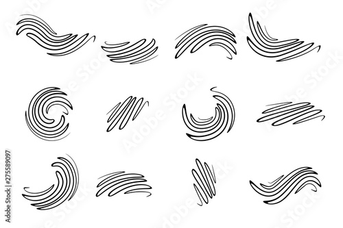 sketch and hand drawn elements set