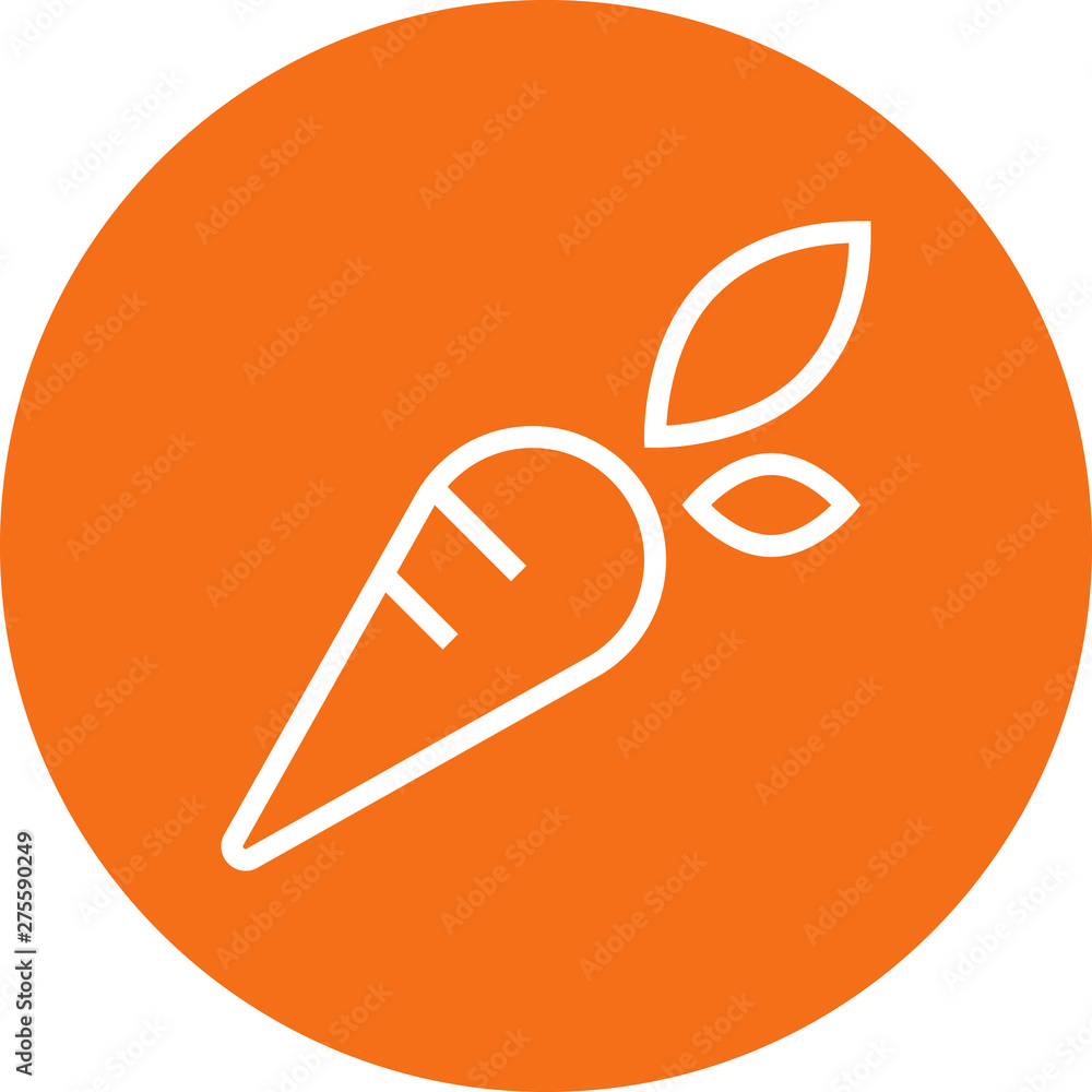 Carrot Vegetable Gardening Outline Icon Carrot Vegetable Gardening Outline Icon