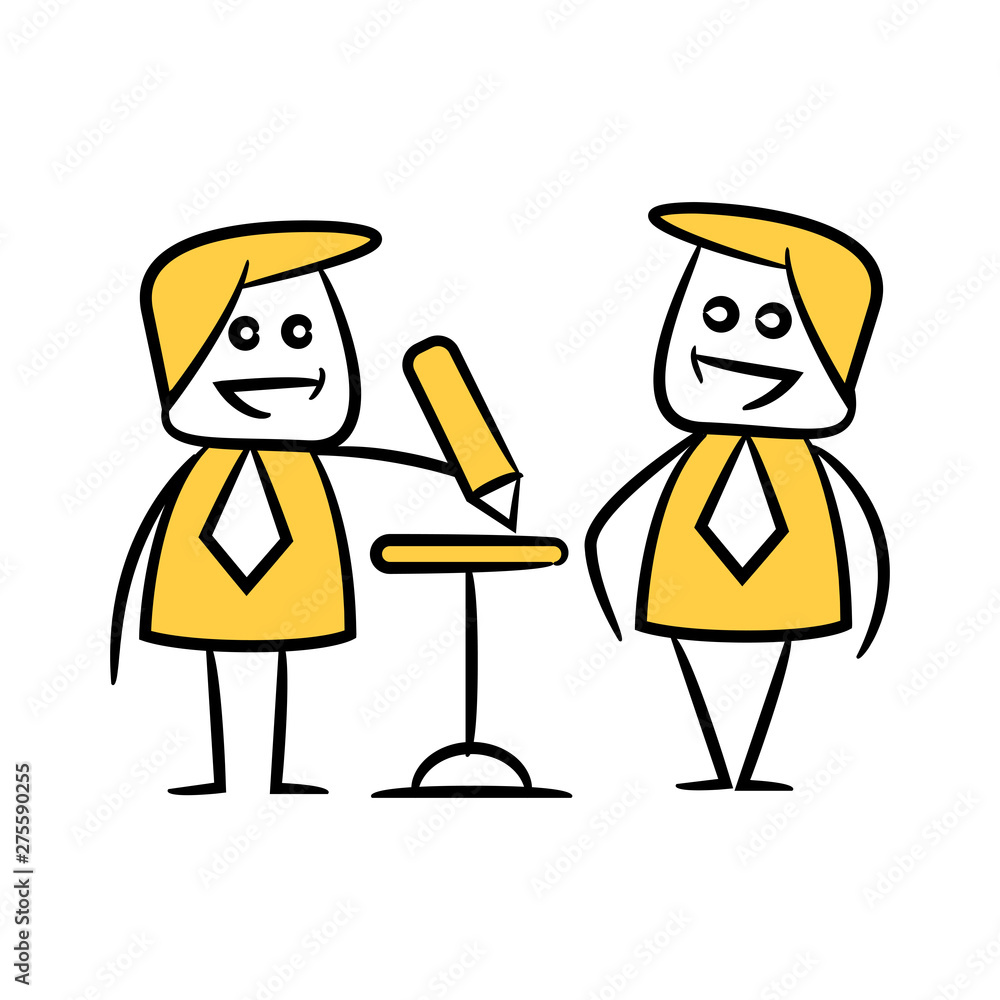 doodle business man writing doodle business man writing