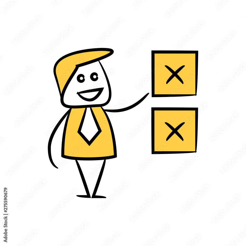 doodle stick figure businessman and wrong list doodle stick figure businessman and wrong list