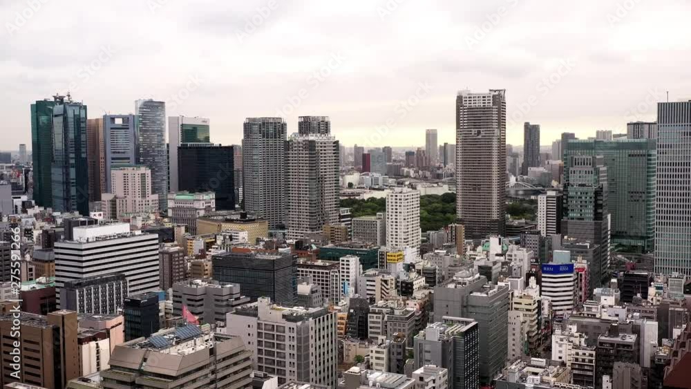 Tokyo skyline in aerial view, Cityscape with buildings in downtown Tokyo skyline in aerial view, Cityscape with buildings in downtown