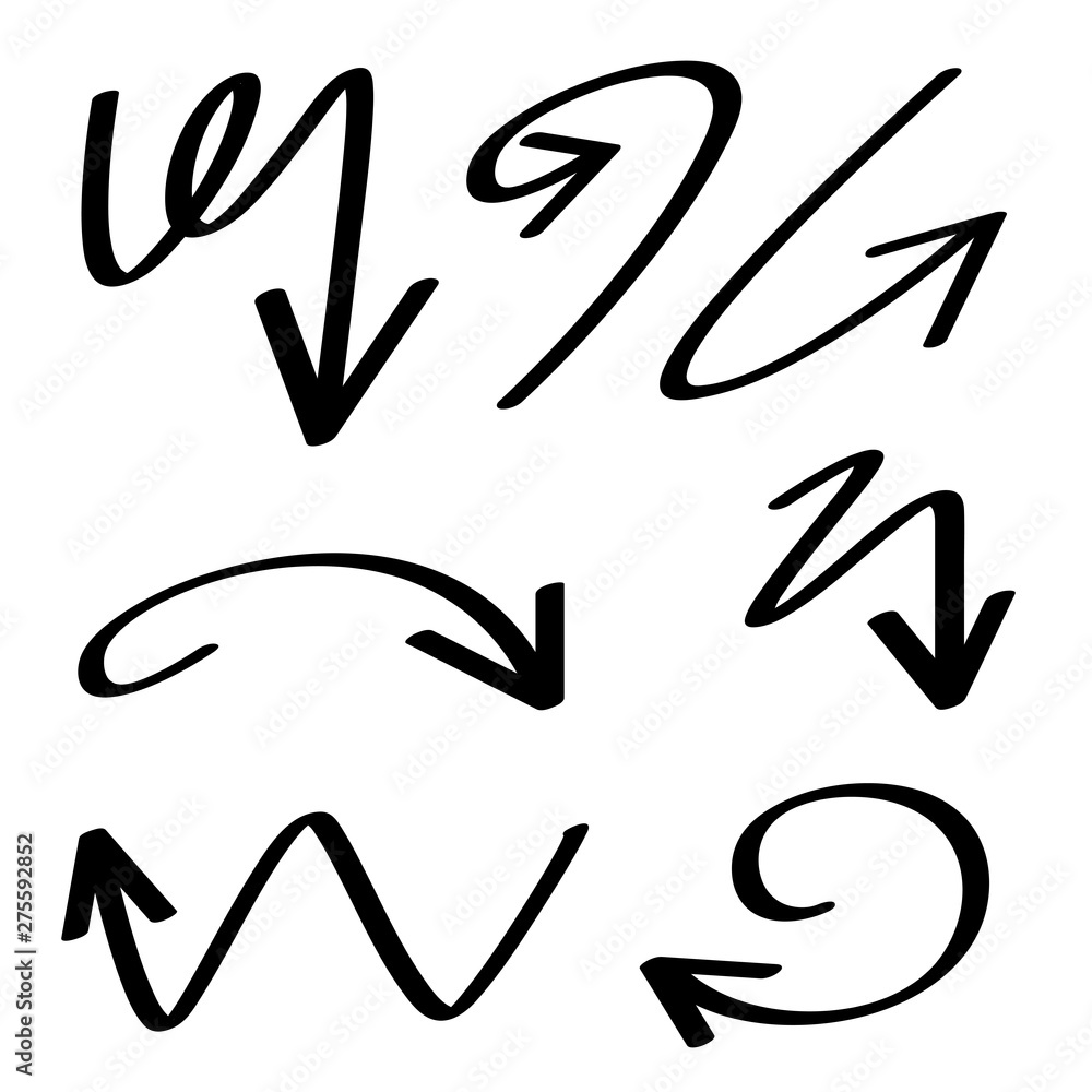 hand drawn arrows vector hand drawn arrows vector