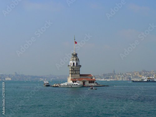 Maiden Tower in Istanbul on the Bosphorus © kozh