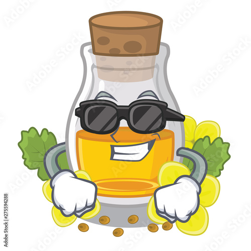 Super cool mustard oil isolated with the character
