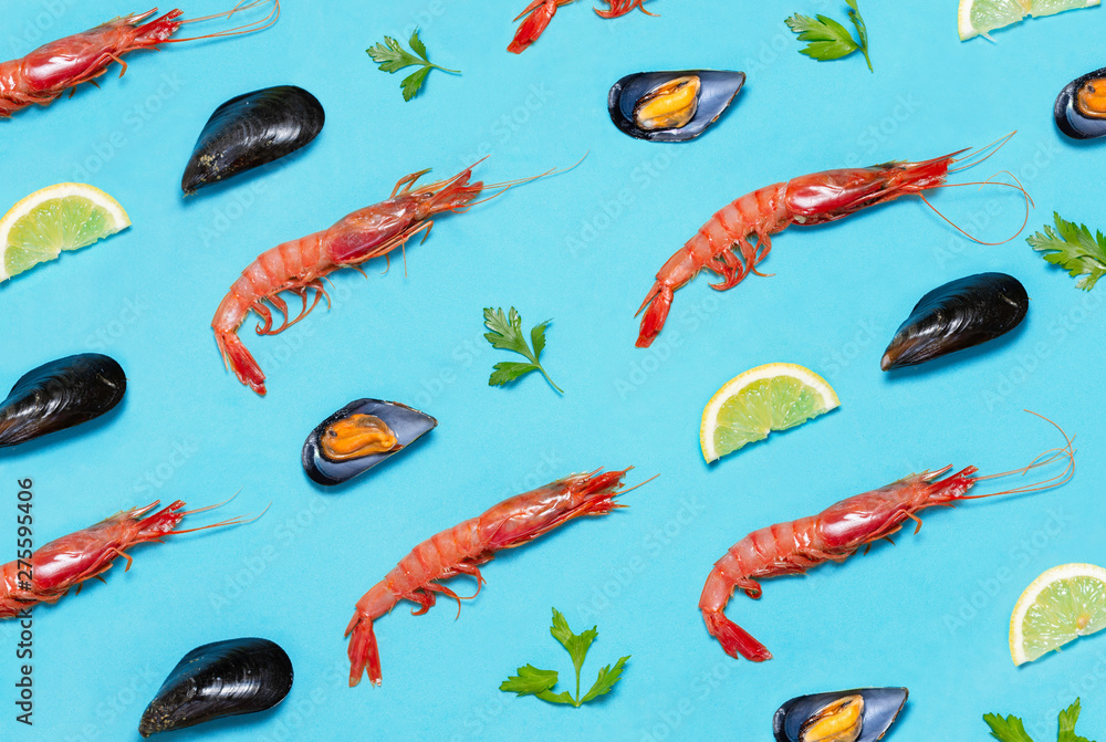 prawns mussels patterns tapas mediterranean vermouth - image prawns mussels patterns tapas mediterranean vermouth - image