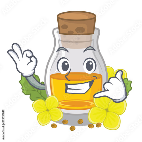 Call me mustard oil in the cartoon shape