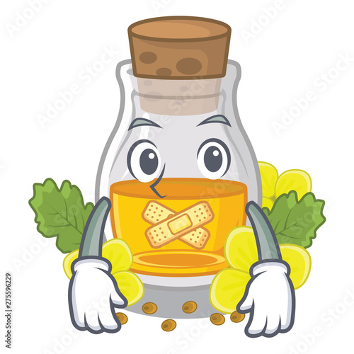 Silent mustard oil in the cartoon shape