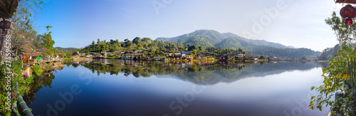 Fototapeta Naklejka Na Ścianę i Meble -  panorama of Ban Rakthai ,Mae Hong son north , Thailand