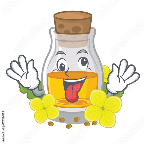 Crazy mustard oil in the cartoon shape