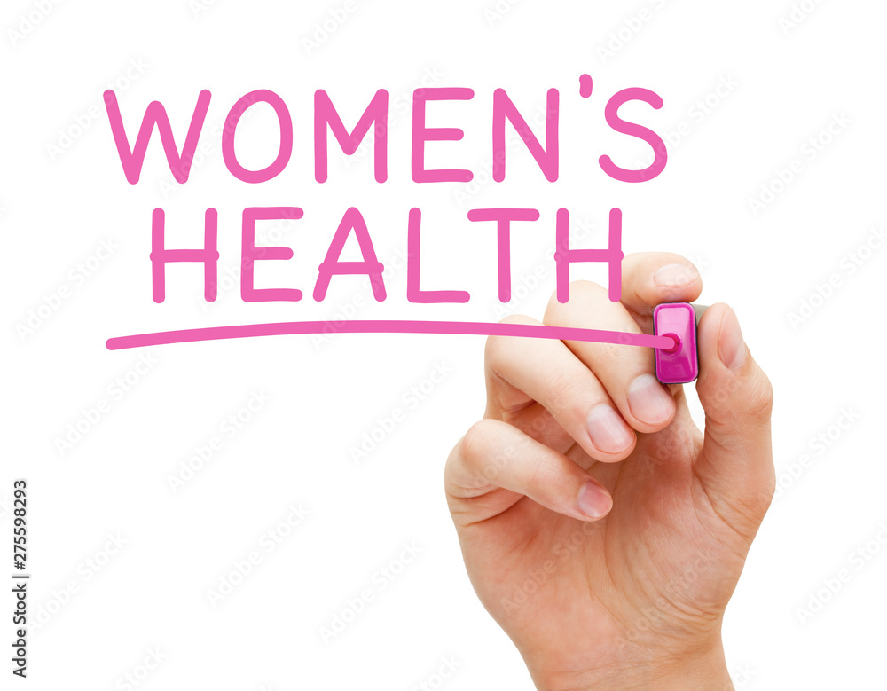 Womens Health Handwritten With Pink Marker Womens Health Handwritten With Pink Marker
