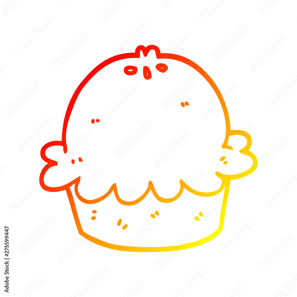 warm gradient line drawing cartoon pie warm gradient line drawing cartoon pie