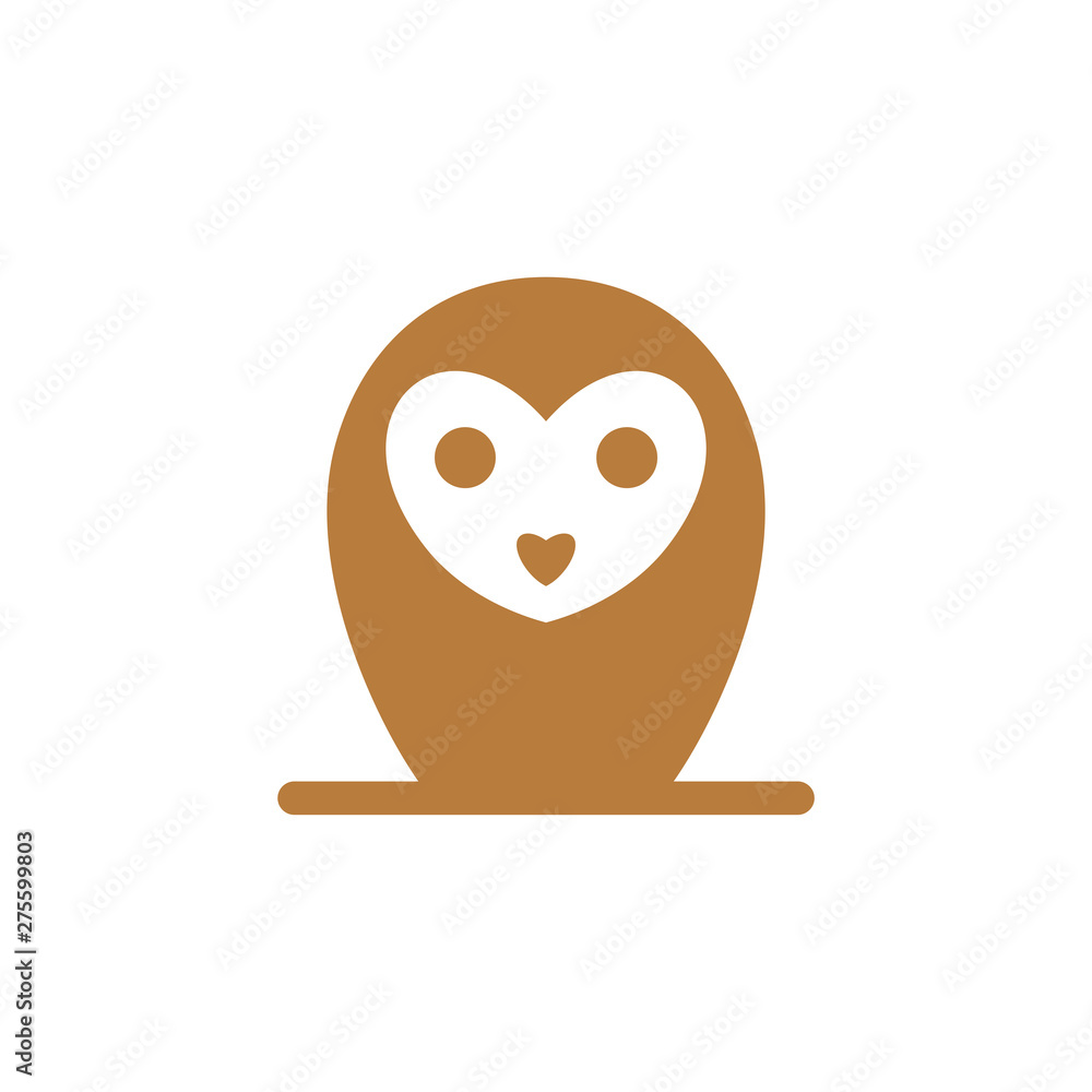 Obraz premium Owl logo design concept.