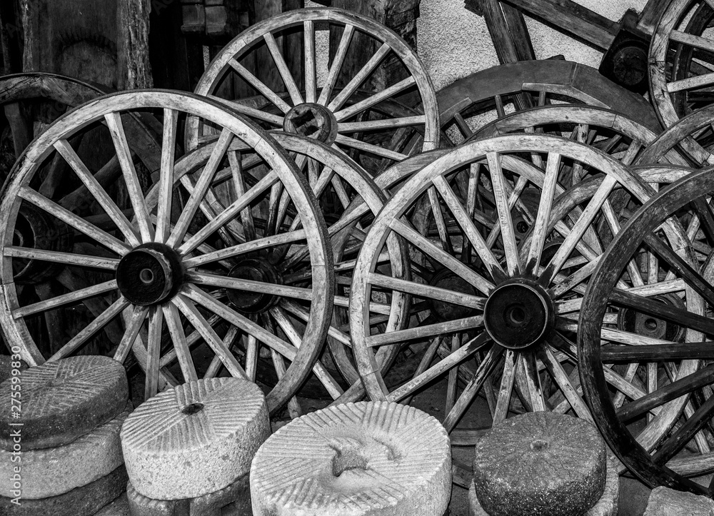 old wagon wheel