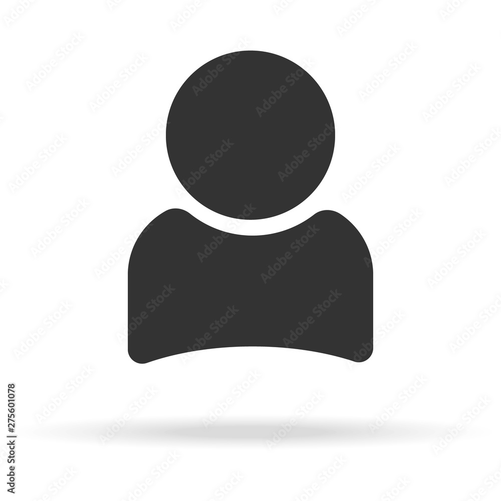 User sign icon, Person symbol with shadow. Human avatar. Flat style EPS 10. User sign icon, Person symbol with shadow. Human avatar. Flat style EPS 10.