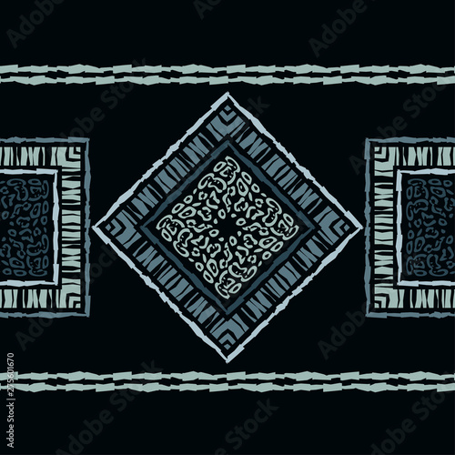 Spots of a Leopard. Ethnic boho seamless pattern. Lace. Embroidery on fabric. Patchwork texture. Weaving. Traditional ornament. Tribal pattern. Folk motif. Can be used for wallpaper, textile, wrapping