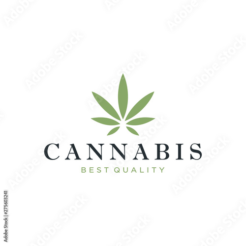 Cannabis logo design concept.