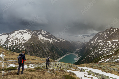 Wandern in der Natur, Zillertaler Alpen, Tirol