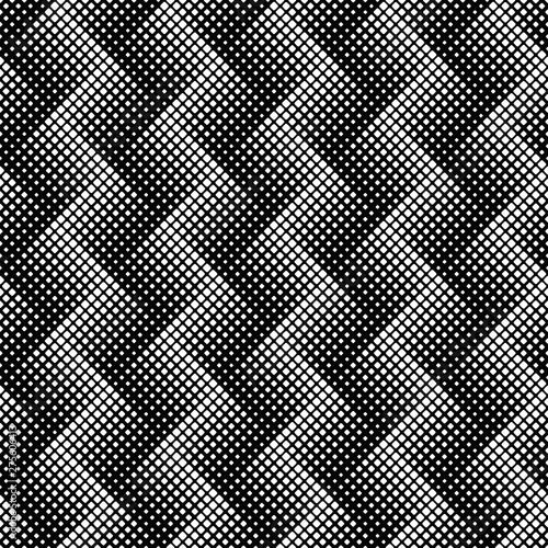 Seamless abstract rounded square pattern background design - monochrome vector illustration