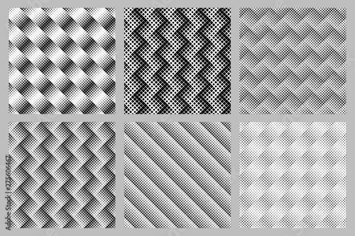 Geometrical rounded diagonal square pattern background collection - abstract vector designs
