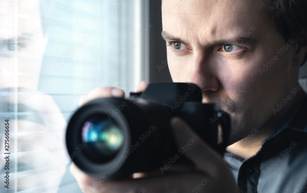 Private Detective Undercover Cop Investigator Spy Or Paparazzi With