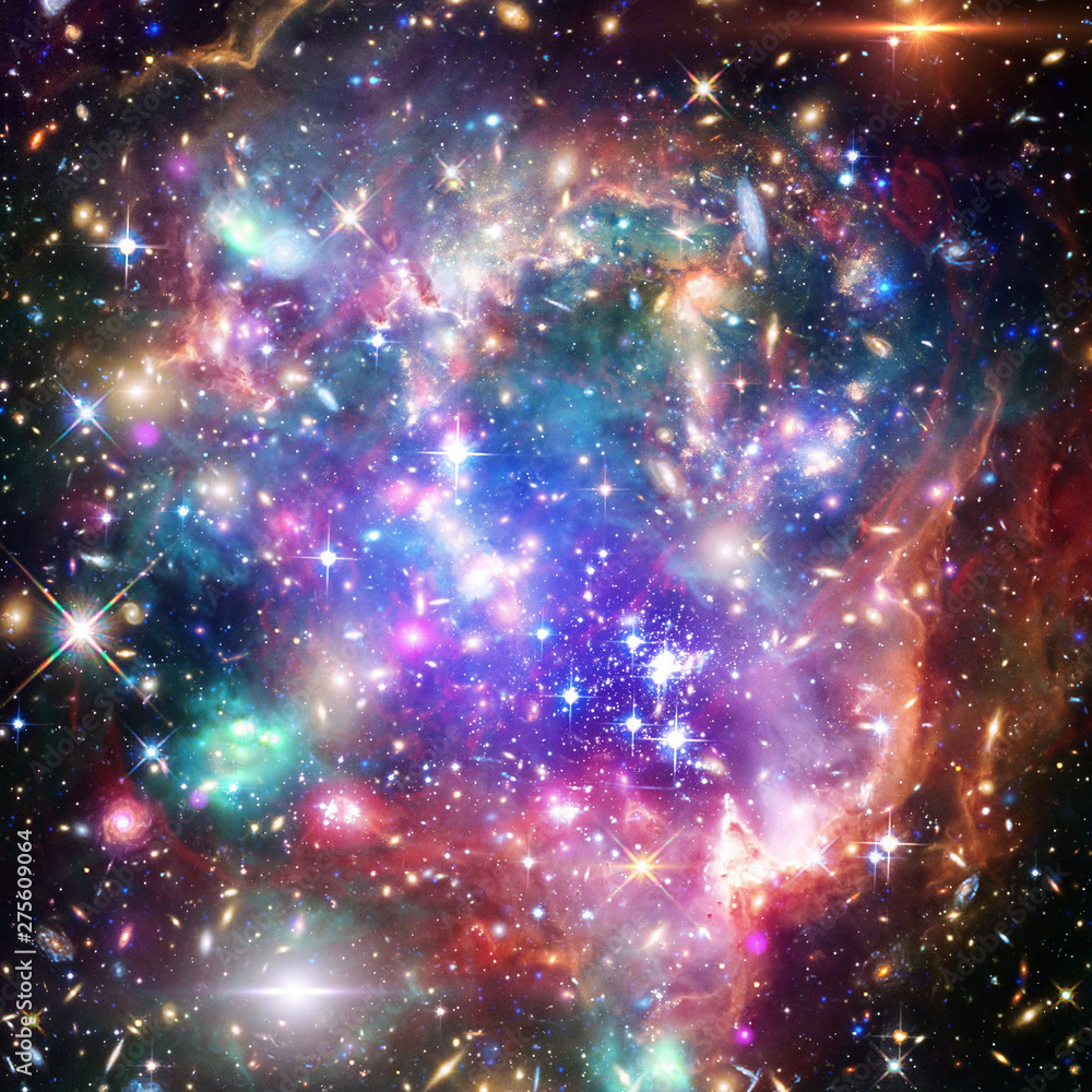 Fototapeta premium Galaxy, nebula and gas. The elements of this image furnished by NASA.