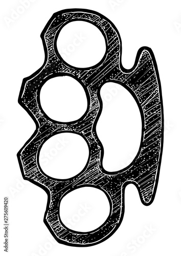 Boxer illustration, drawing, engraving, ink, line art, vector