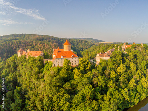 The castle Veveri in Brno Bystrc from above, Czech Republic