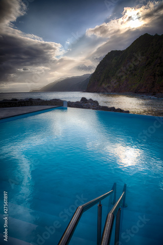 Public pool on the waterfront in Povoacao on Sao Miguel Island, Azores © KajzrPhotography.com