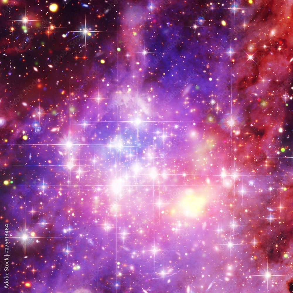 Obraz premium Galaxy, nebula and gas. The elements of this image furnished by