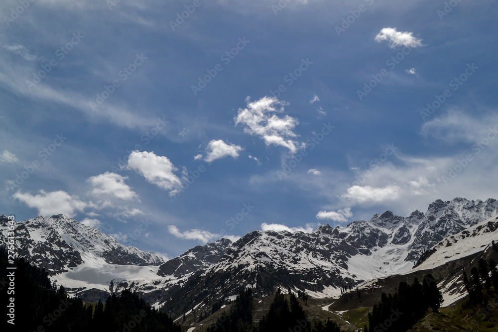 high altitude snow mountains