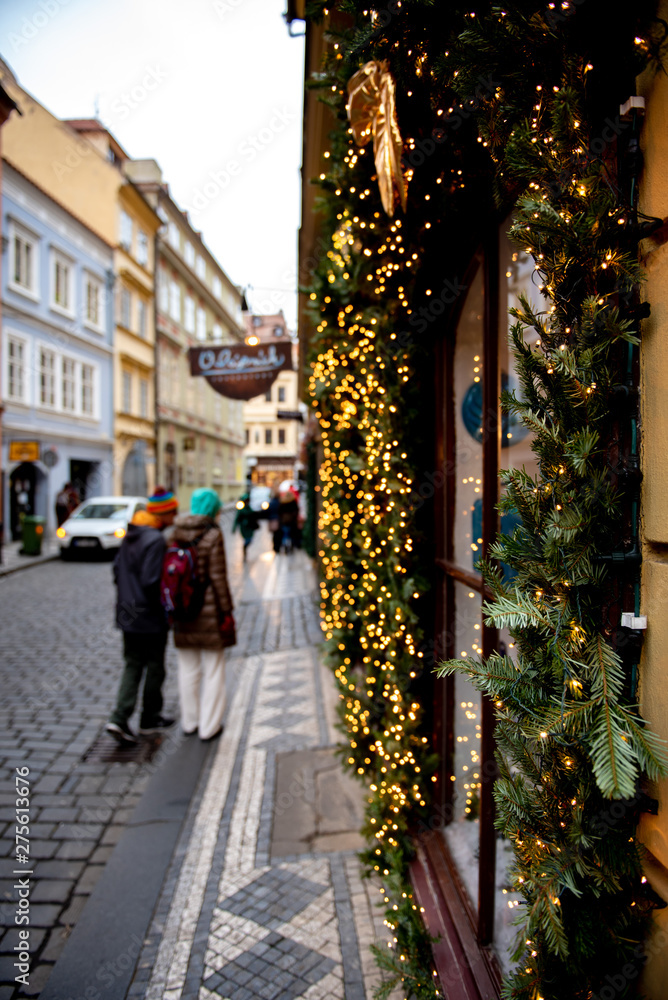 Prague France Street Market Christmas Winter