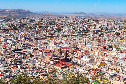Panoramic view of Zacatecas from La Bufa Hill, Mexico © Noradoa
