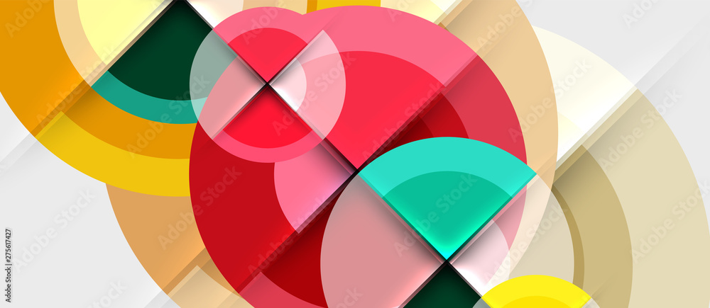 Geometric design abstract background - circles