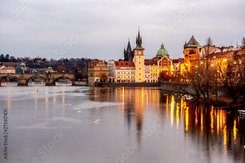 Wallpaper Mural Prague Castle River Sunset Torontodigital.ca